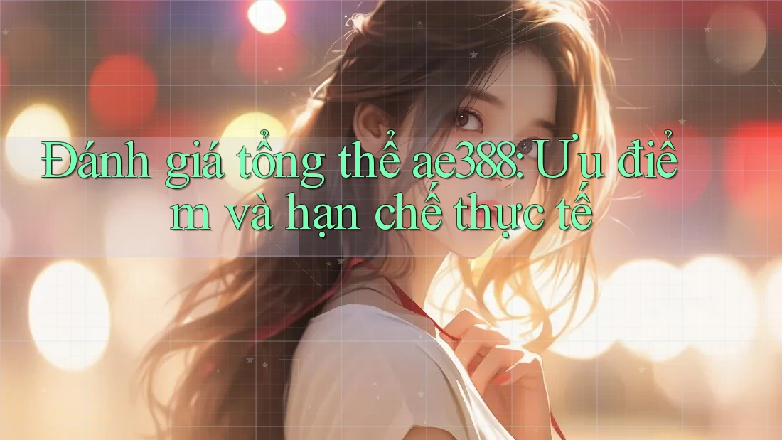 Đánh giá tổng thể ae388: Ưu điểm và hạn chế thực tế Đánh giá tổng thể ae388: Ưu điểm và hạn chế thực tế