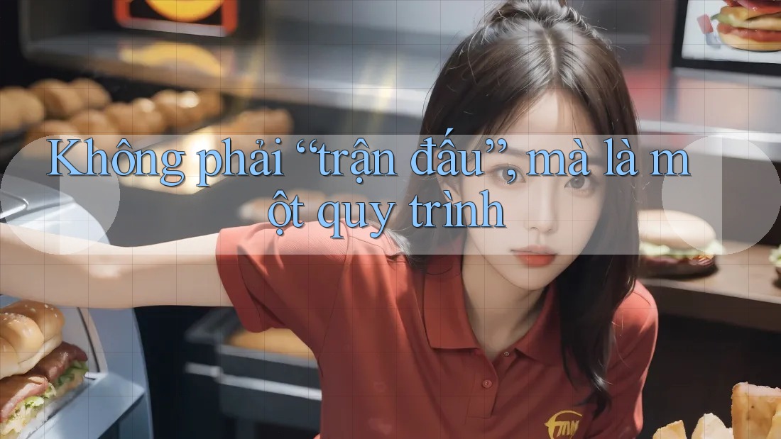 Không phải “trận đấu”, mà là một quy trình