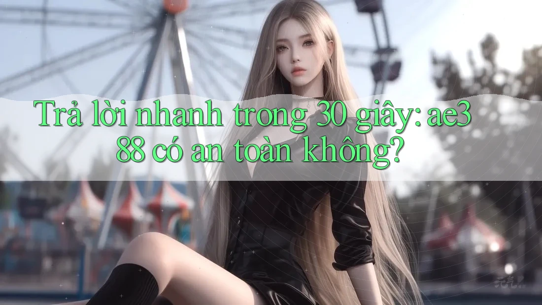 Trả lời nhanh trong 30 giây: ae388 có an toàn không?